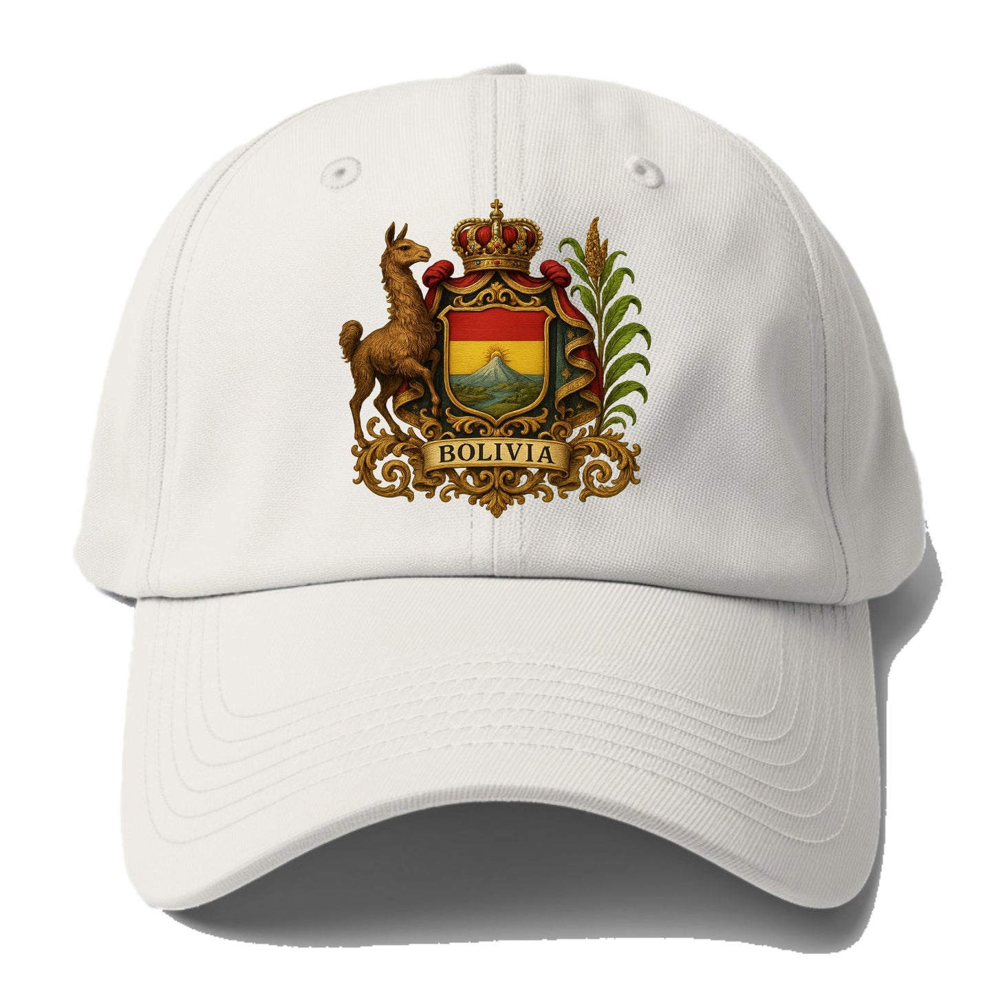 Bolivia Royal Logo  - Baseball Cap For Big Heads - Off White