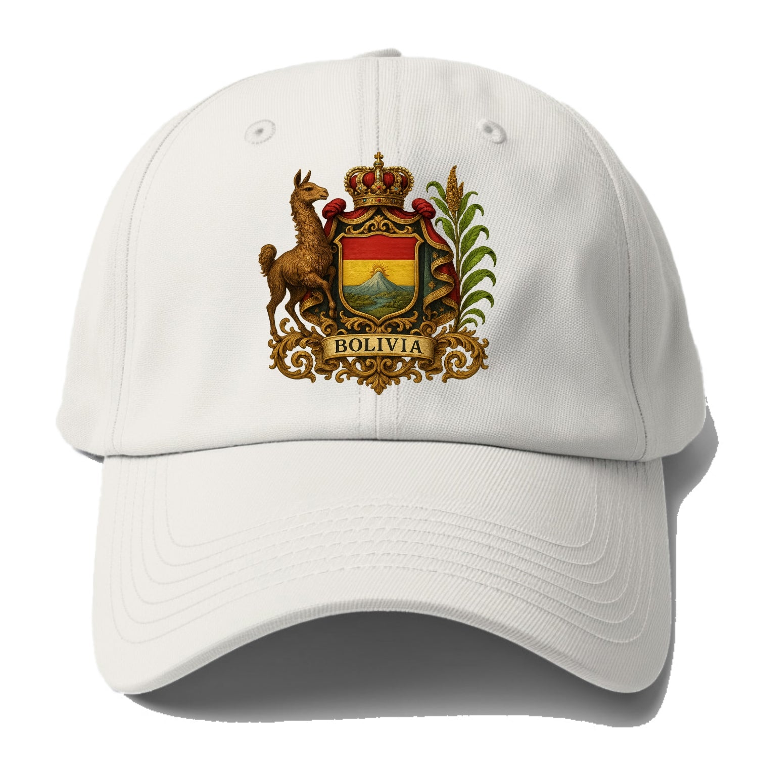 Bolivia Royal Logo  - Baseball Cap For Big Heads - Off White