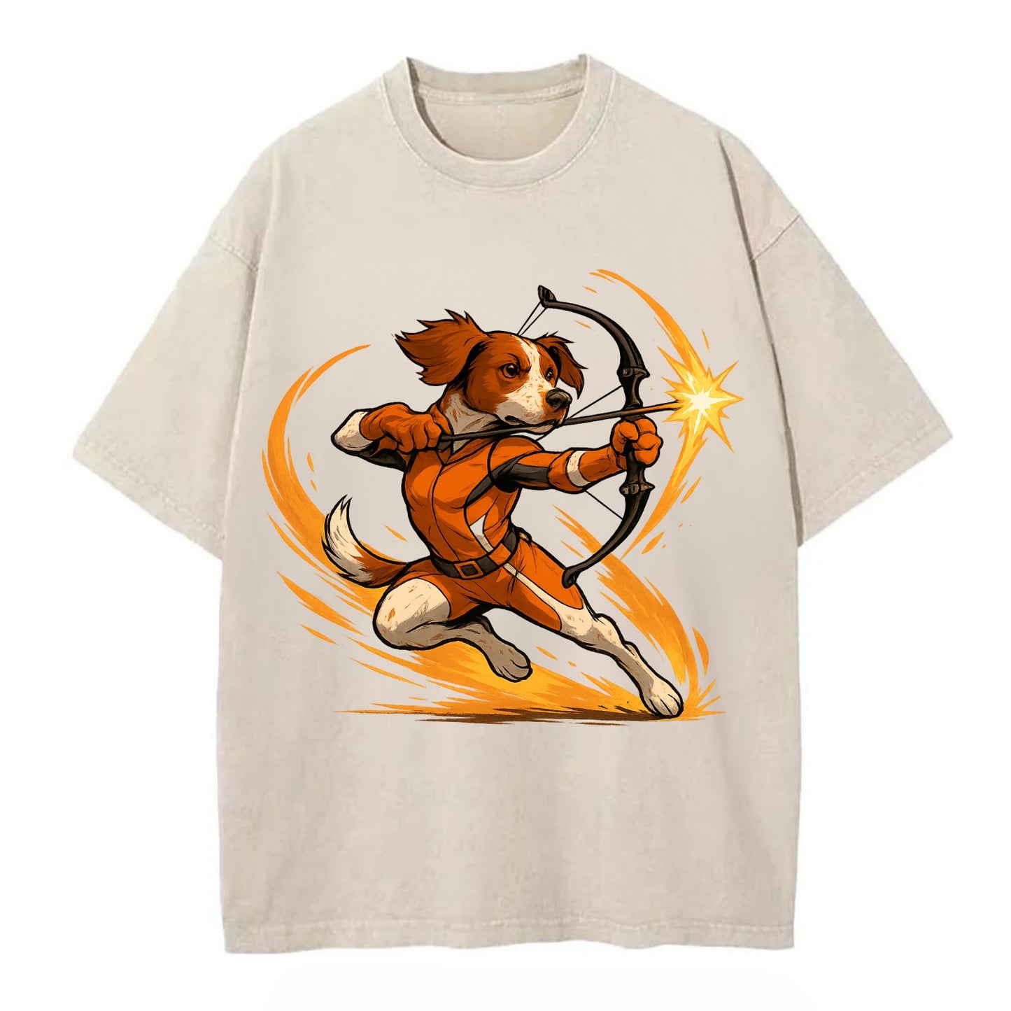 Brittany Hawkeye  - Vintage T-shirt - Off White