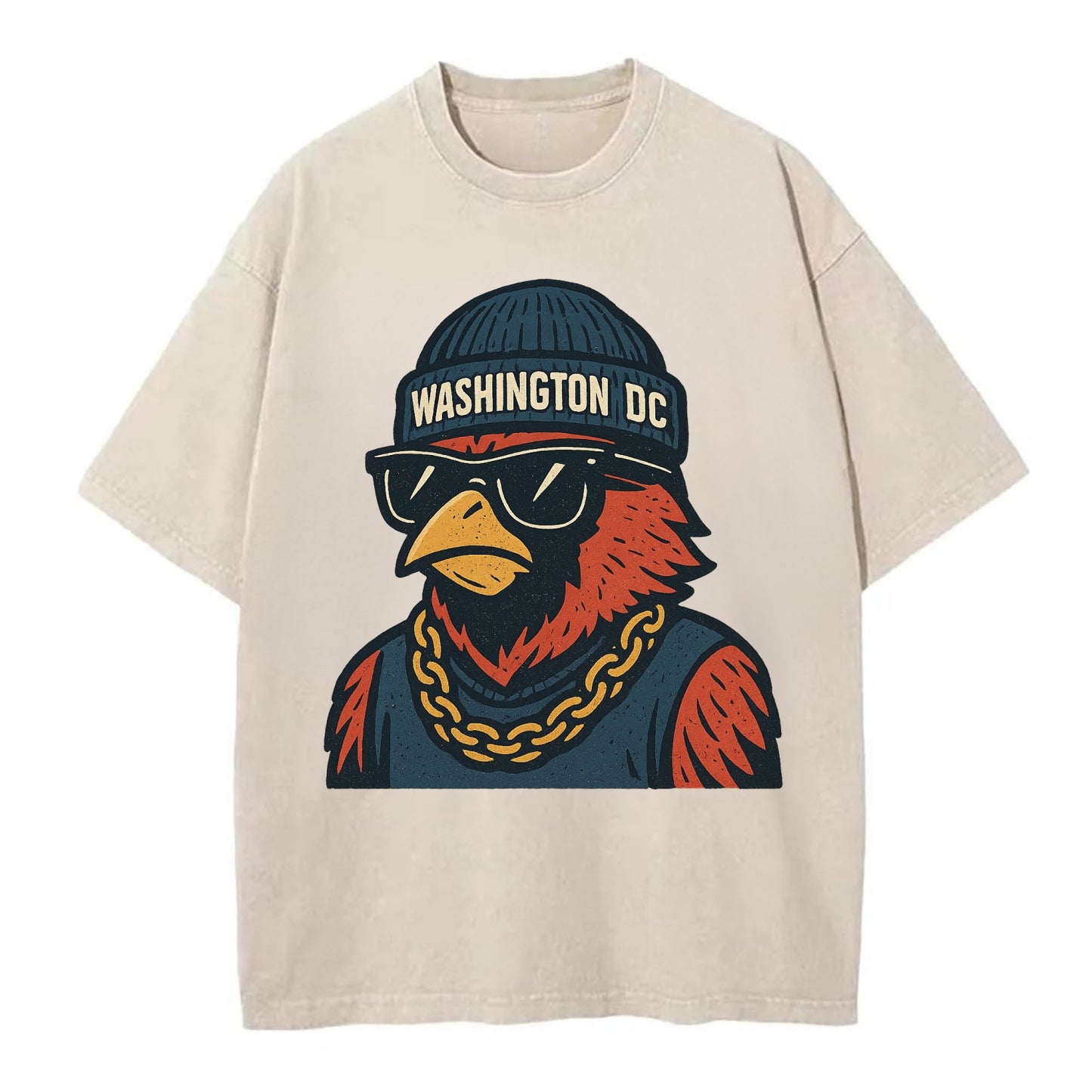 "cardinal" "washington Dc" "dc" "navy" "us East" - Vintage T-shirt - Off White