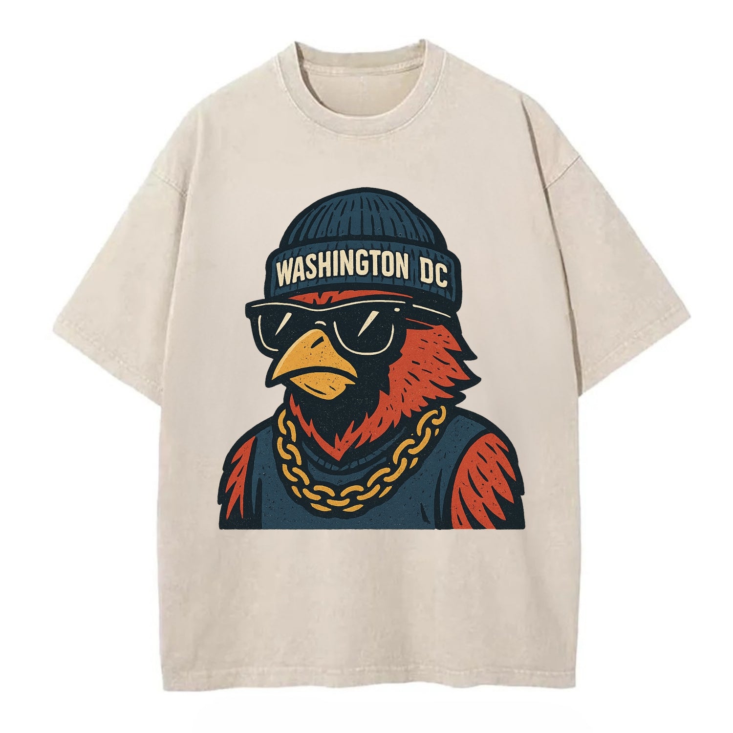 "cardinal" "washington Dc" "dc" "navy" "us East" - Vintage T-shirt - Off White