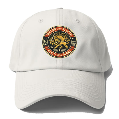Iranian Heritage Emblem - Baseball Cap For Big Heads - Off White