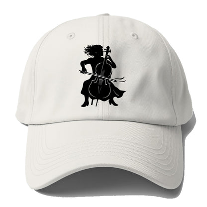 Cellist performing emotional solo - Baseball Cap For Big Heads - Off White