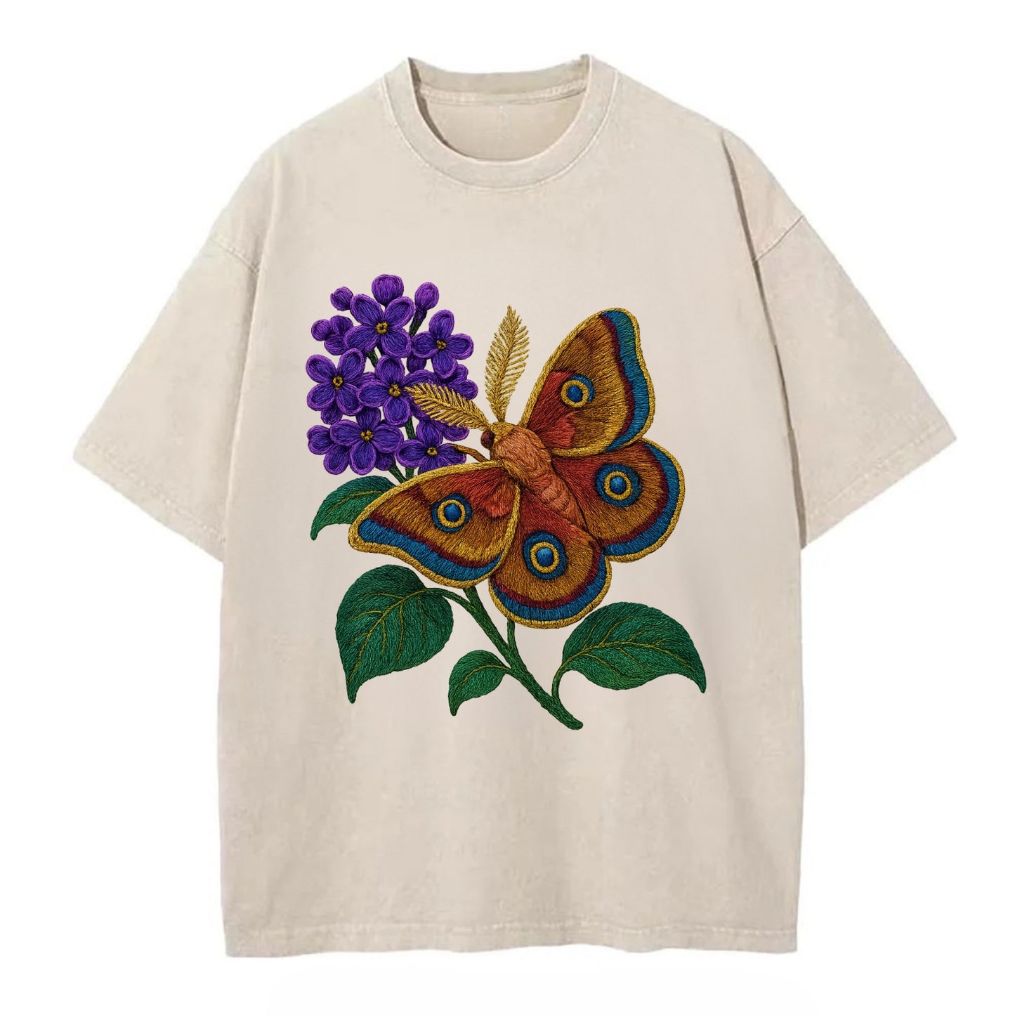 Polyphemus Moth - Vintage T-shirt - Off White