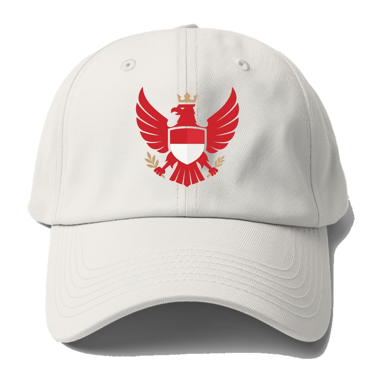 Indonesia Heritage Badge (heraldic Garuda With Indonesian Styling) Baseball Cap - Off White