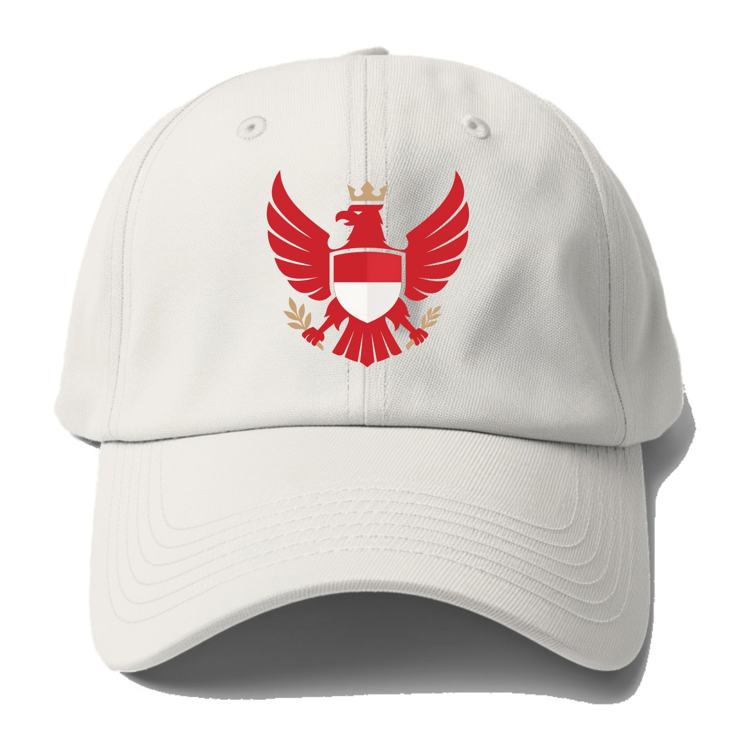Indonesia Heritage Badge (heraldic Garuda With Indonesian Styling) Baseball Cap - Off White