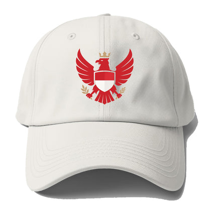 Indonesia Heritage Badge (heraldic Garuda With Indonesian Styling) Baseball Cap - Off White