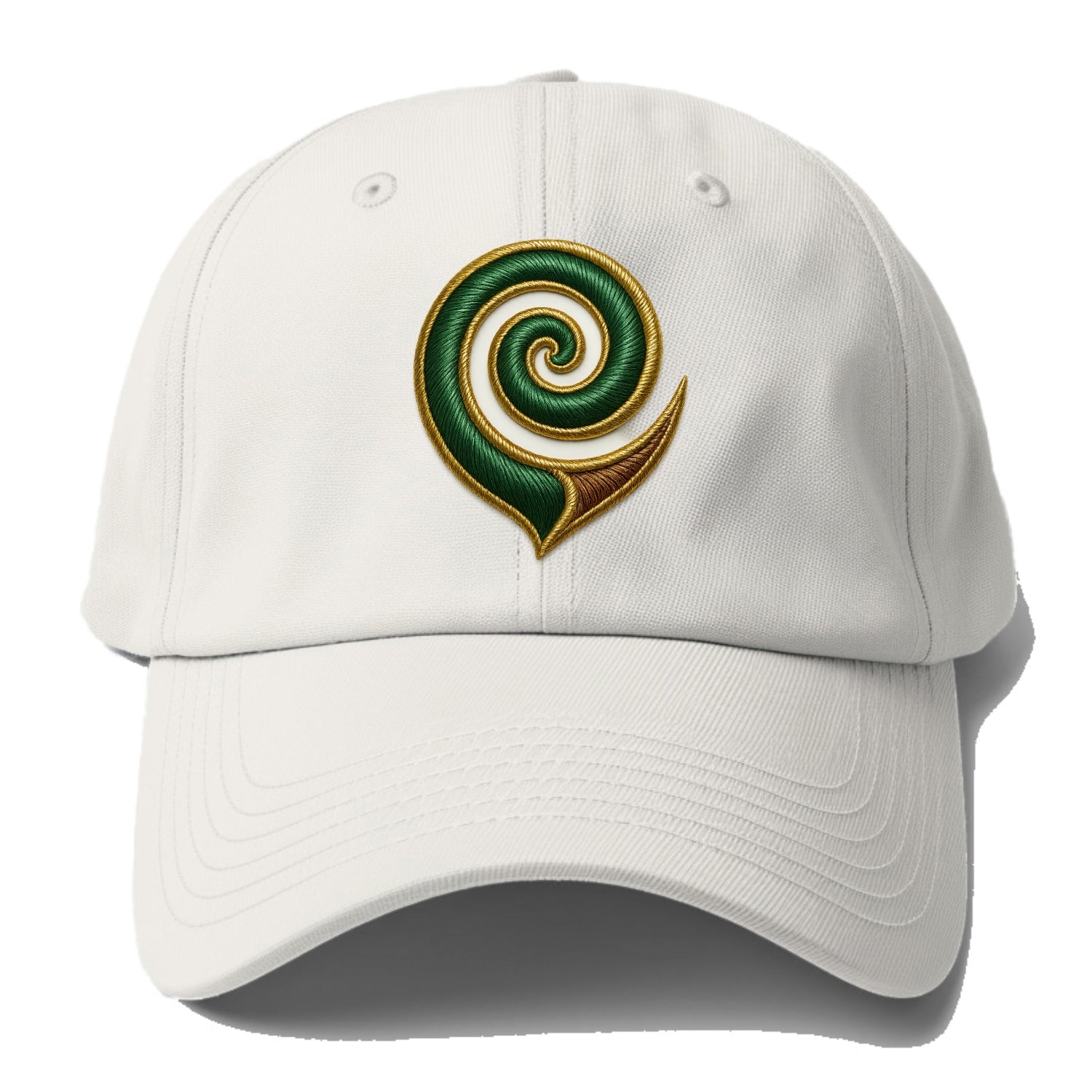 Maori Koru  - Baseball Cap For Big Heads - Off White