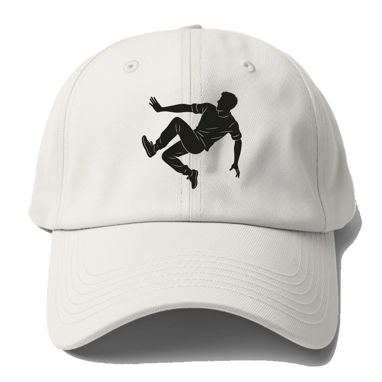 Parkour athlete wall run - Baseball Cap For Big Heads - Off White