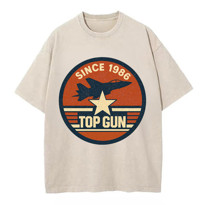 Top Gun Since 1986 - Vintage T-shirt - Off White
