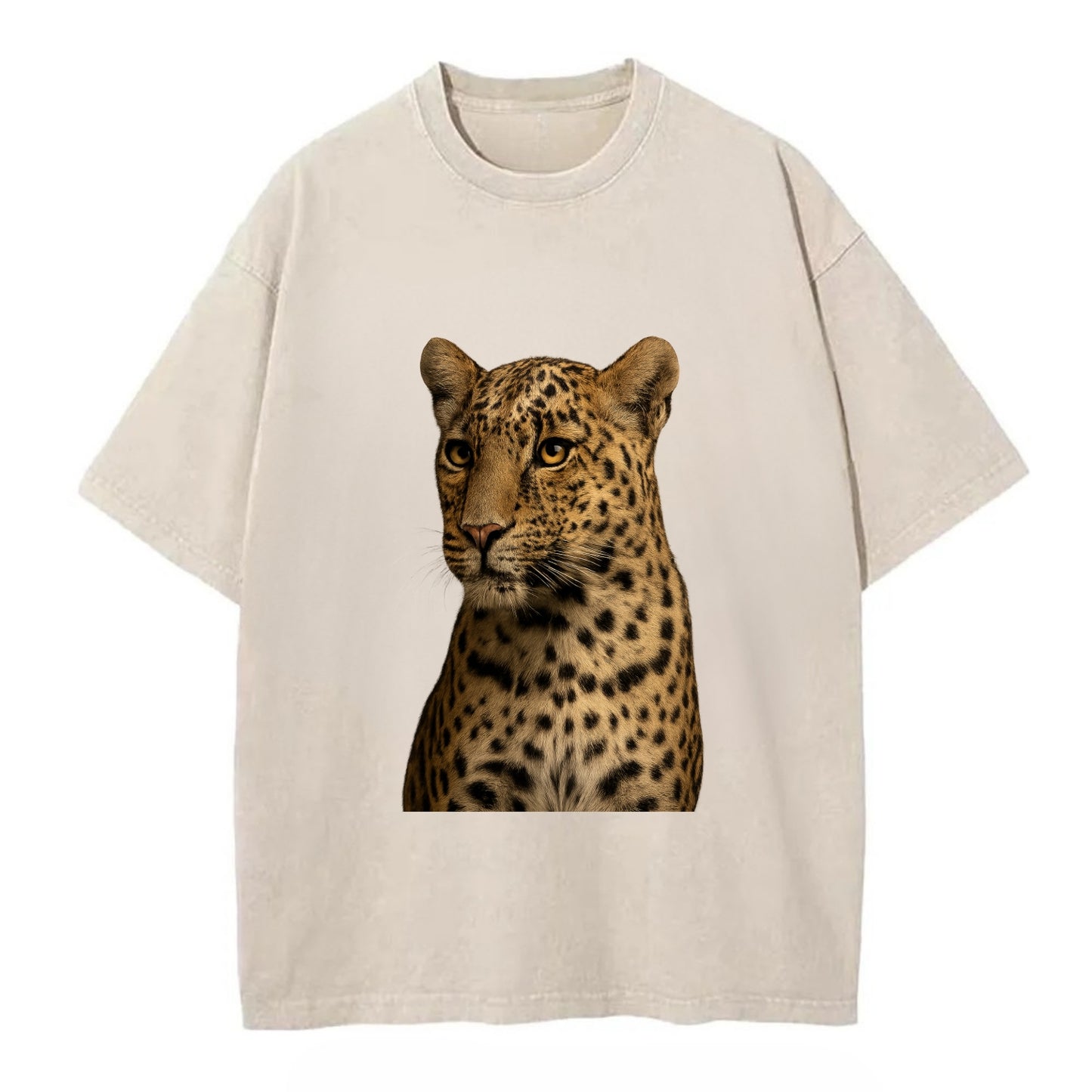 Leopard  - Vintage T-shirt - Off White