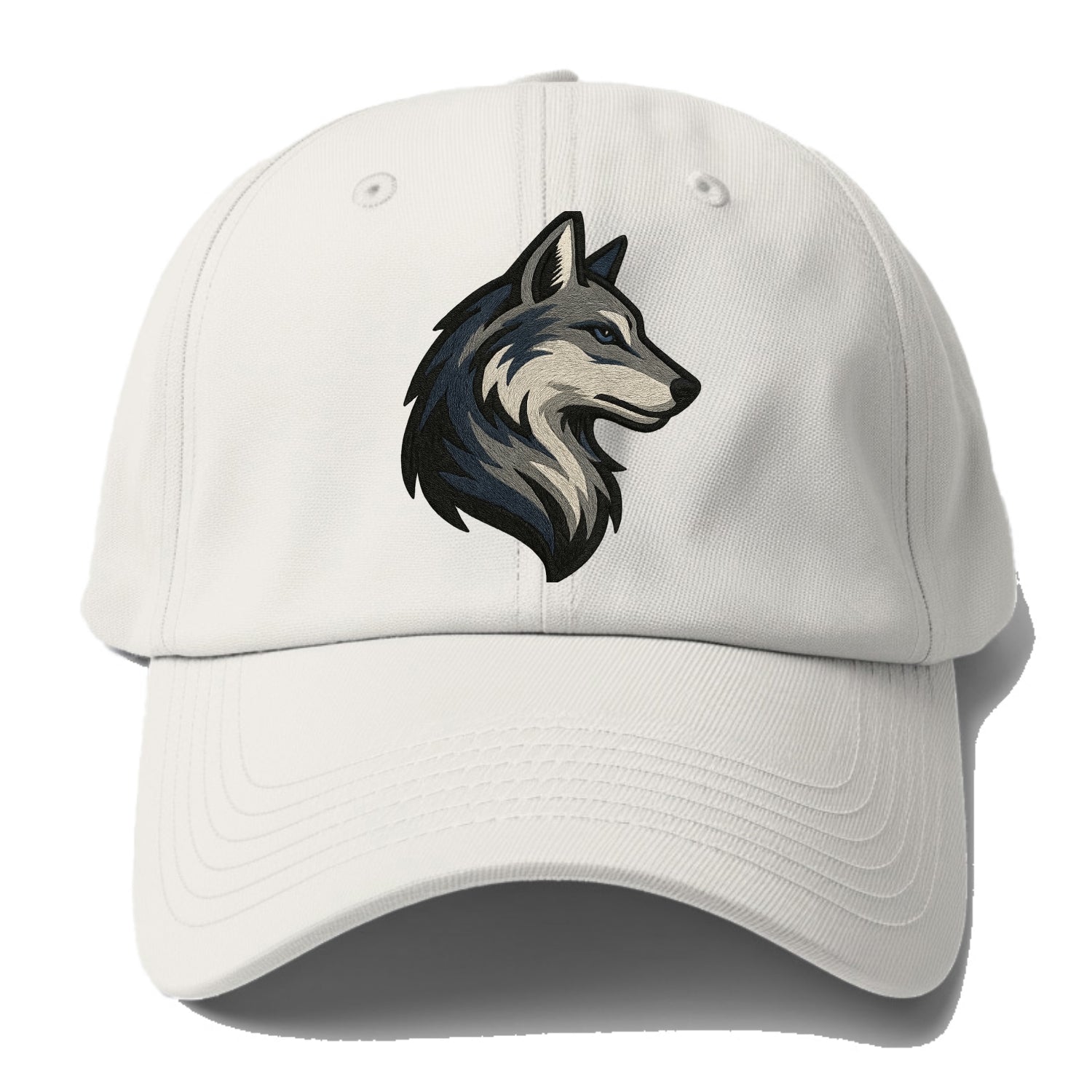 Lone Wolf Wanderer  - Baseball Cap For Big Heads - Off White