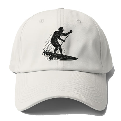 Stand-up paddleboarder on calm water - Baseball Cap For Big Heads - Off White