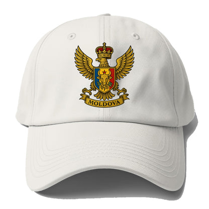 Moldova Heritage Badge - Baseball Cap For Big Heads - Off White