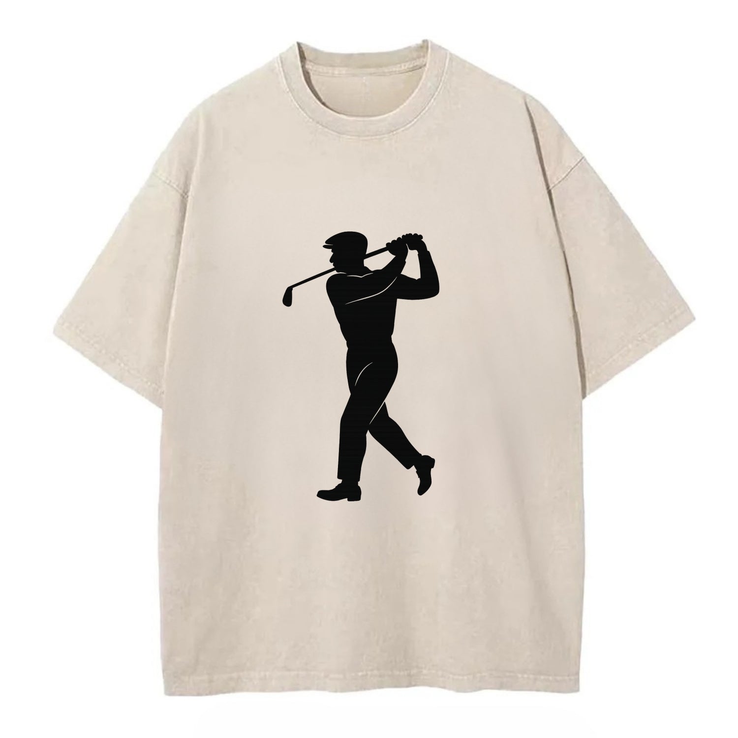 Golfer perfect swing follow-through - Vintage T-shirt - Off White