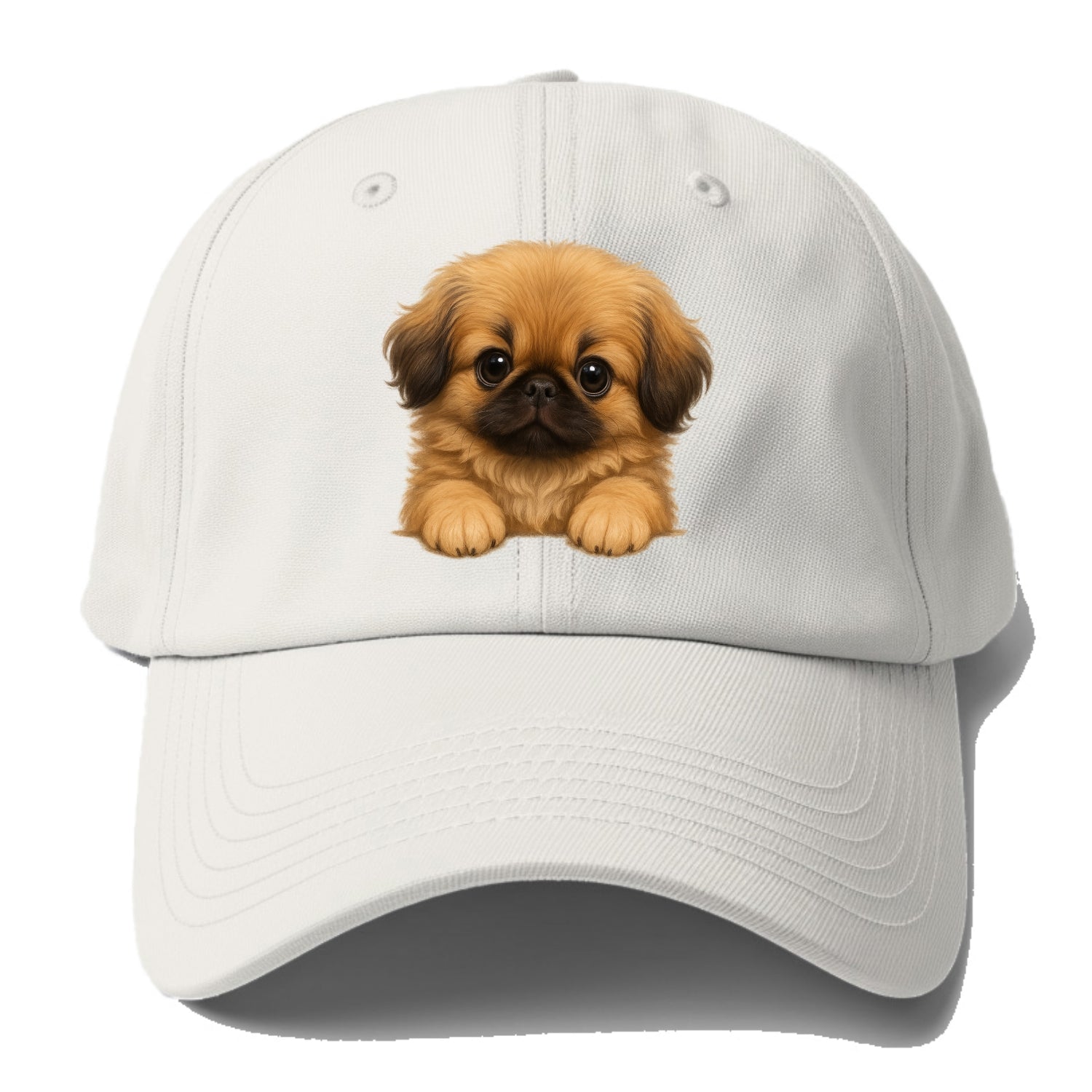 Pekingese  - Baseball Cap - Off White