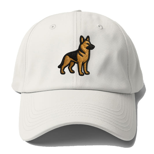 German Shepherd - Trendy minimal silhoue - Baseball Cap For Big Heads - Off White