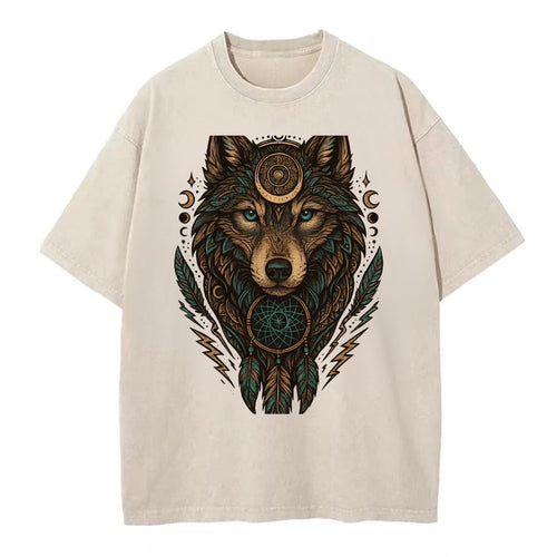 Storm Wolf Thunder  - Vintage T-shirt