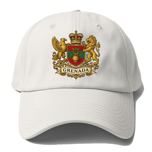 Grenada Heritage Badge  - Baseball Cap For Big Heads - Off White
