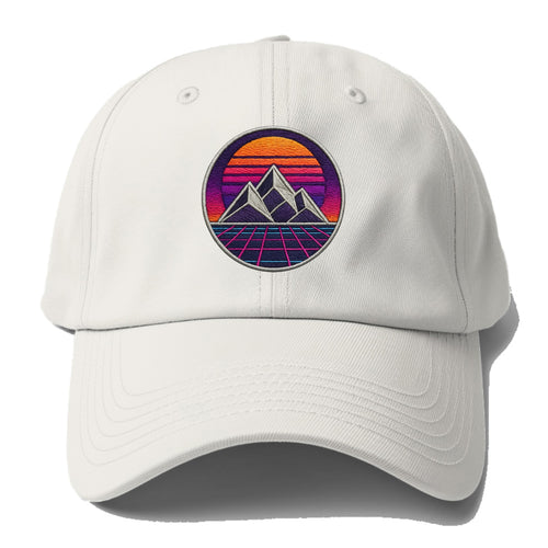 Retrowave Mountains - Baseball Cap For Big Heads