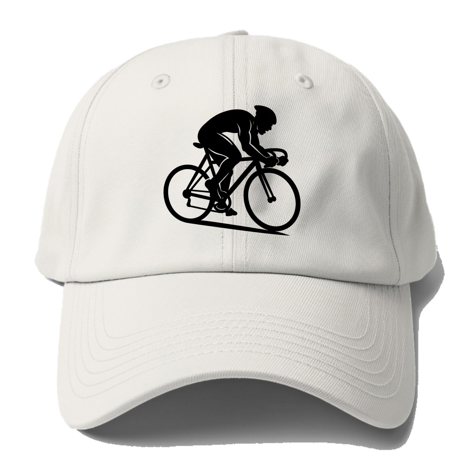 Sprint cyclist racing stance - Baseball Cap - Off White