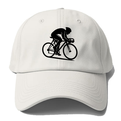 Sprint cyclist racing stance - Baseball Cap - Off White