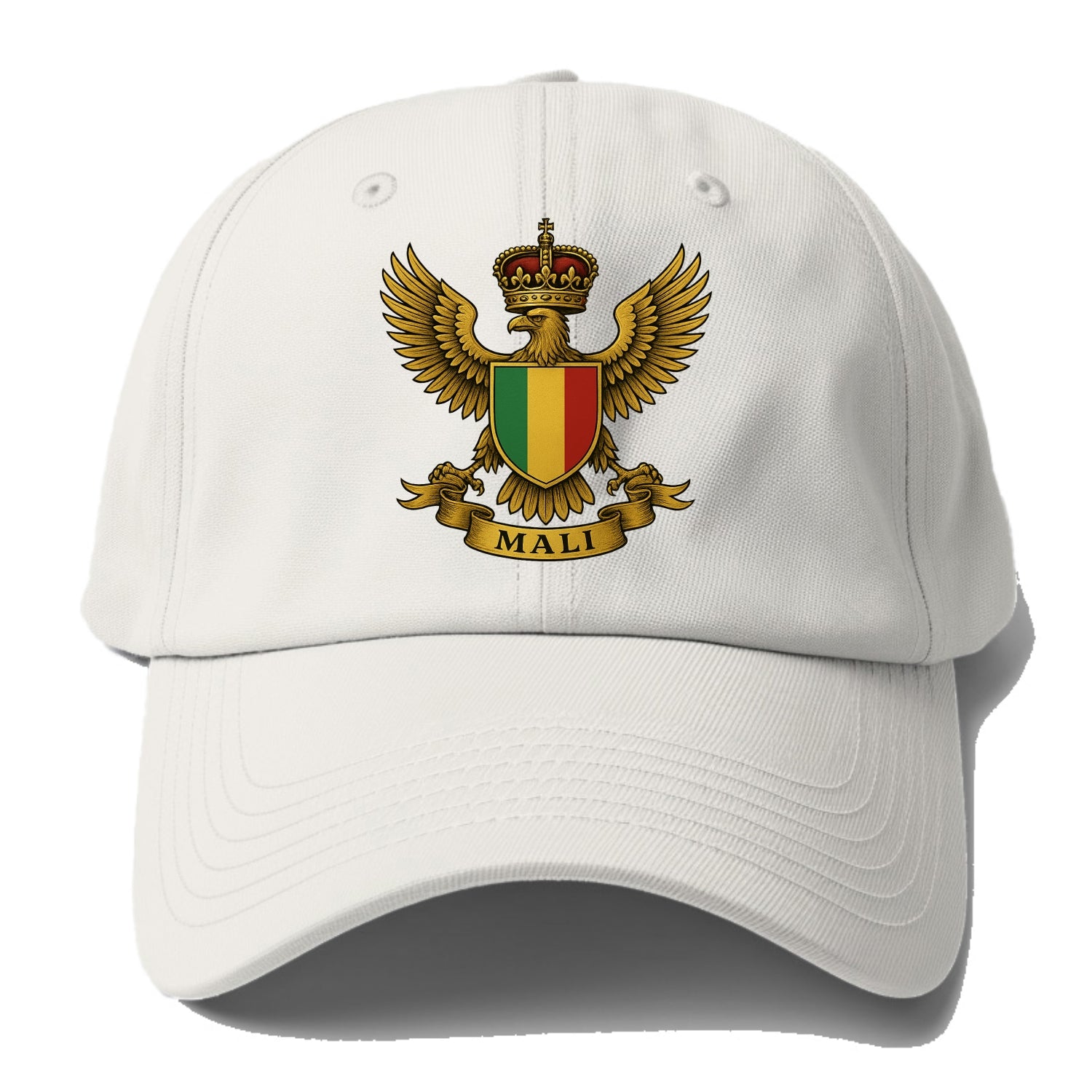 Mali Royal Logo  - Baseball Cap For Big Heads - Off White