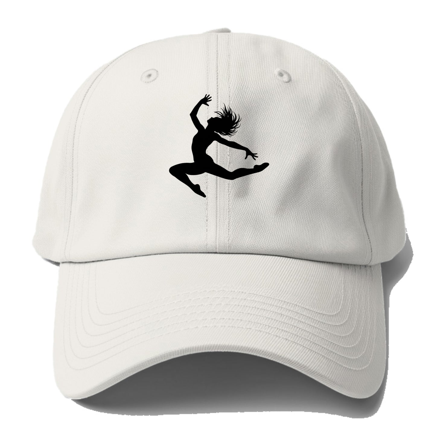 Contemporary dancer leap mid-air - Baseball Cap - Off White