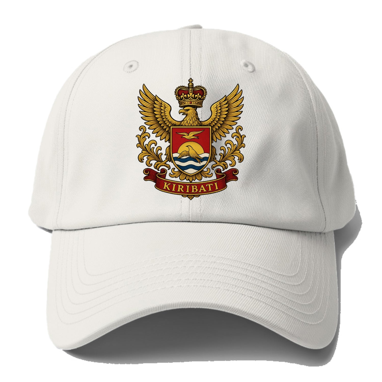 Kiribati Heritage Badge  - Baseball Cap - Off White