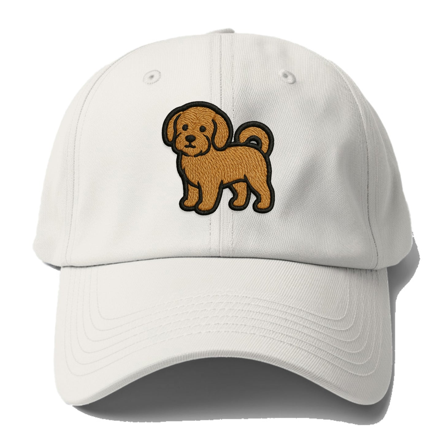 Havanese - Contemporary small dog design - Baseball Cap - Off White