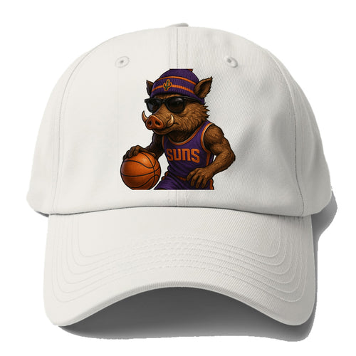 Phoenix Javelina wearing Suns beanie with cactus patch and wayfarer - Baseball Cap For Big Heads