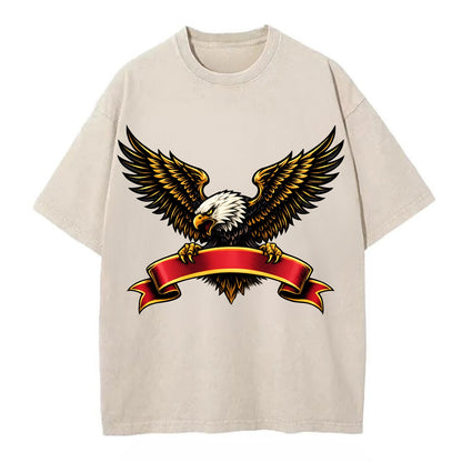 Eagle Banner - Vintage T-shirt - Off White
