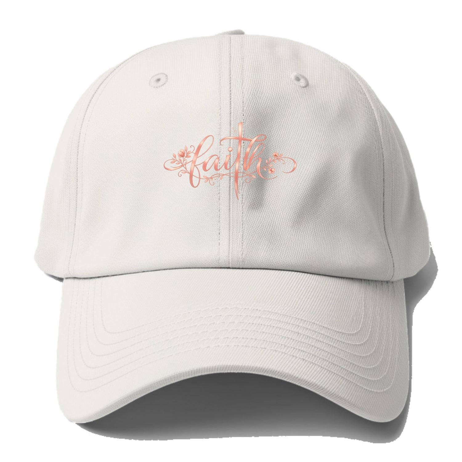 Faith - Baseball Cap For Big Heads - Off White