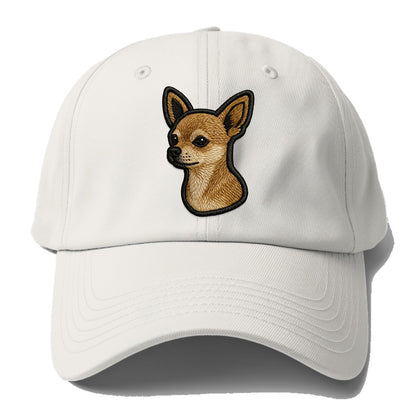 Chihuahua - Modern tiny dog logo with bo - Baseball Cap For Big Heads - Off White