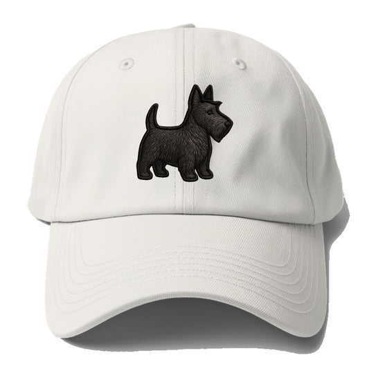 Scottish Terrier - Contemporary scottie - Baseball Cap For Big Heads - Off White