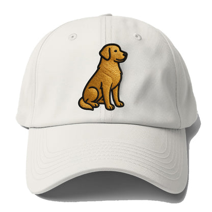 Golden Retriever - Contemporary geometri - Baseball Cap For Big Heads - Off White