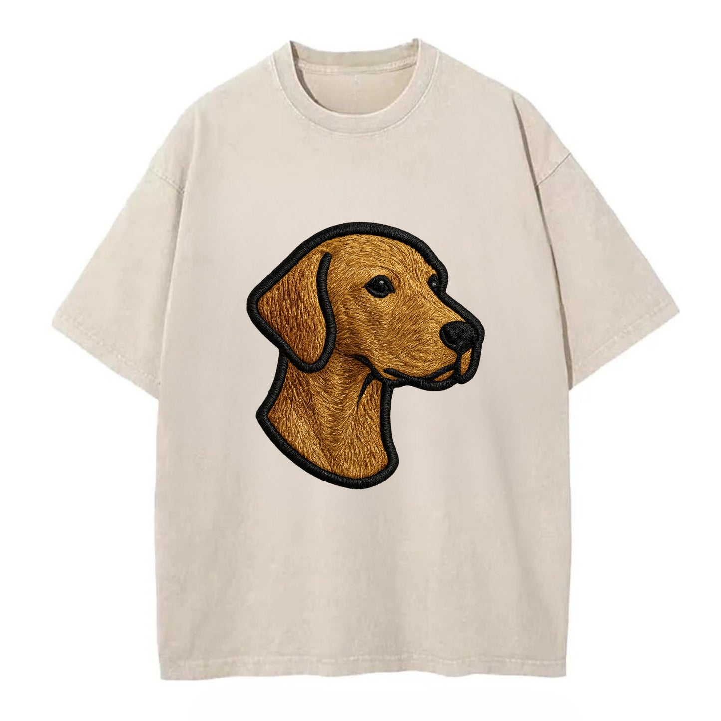 Vizsla - Modern noble design with bold b - Vintage T-shirt - Off White