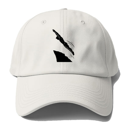 Cliff diver perfect form - Baseball Cap For Big Heads - Off White