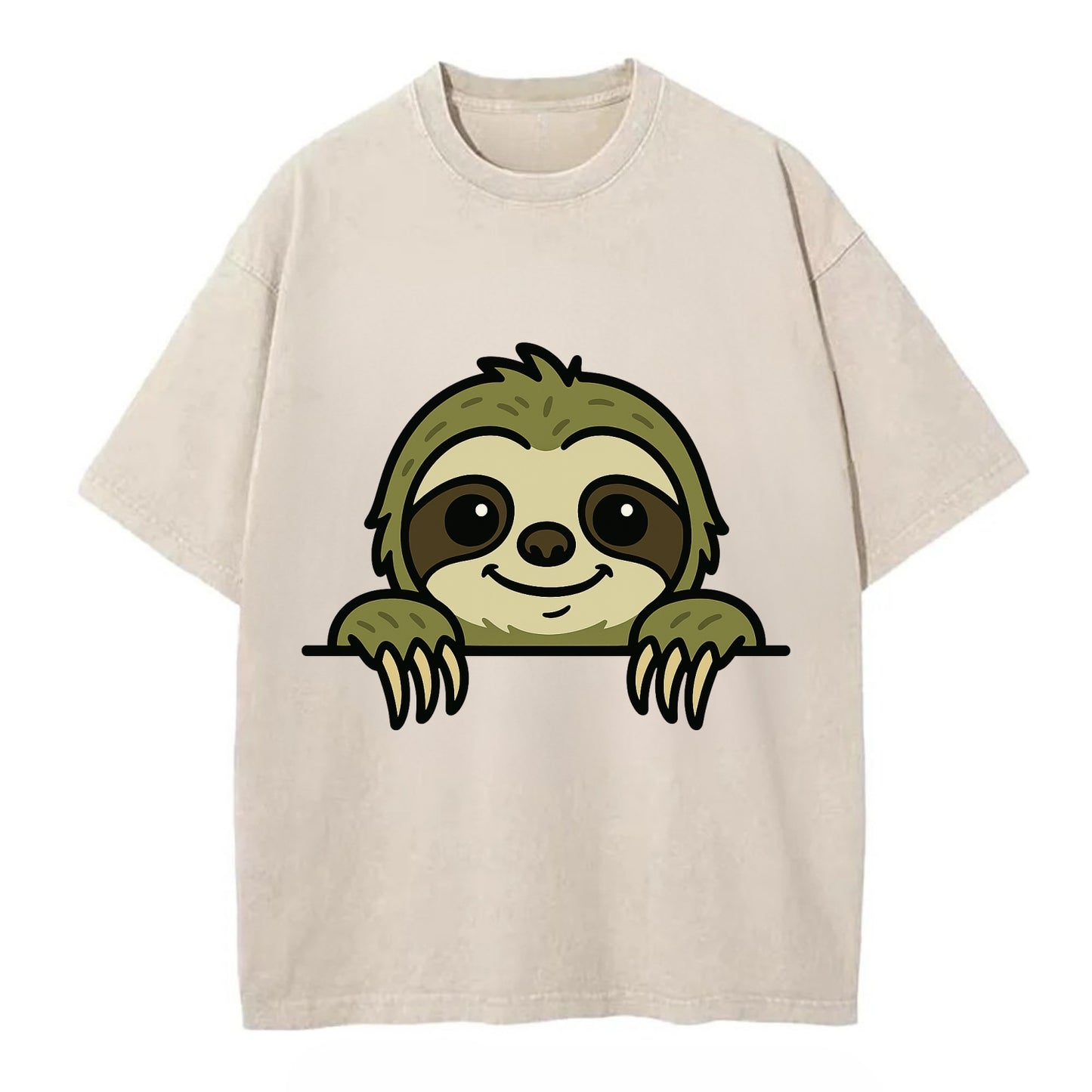 Sloth  - Vintage T-shirt - Off White