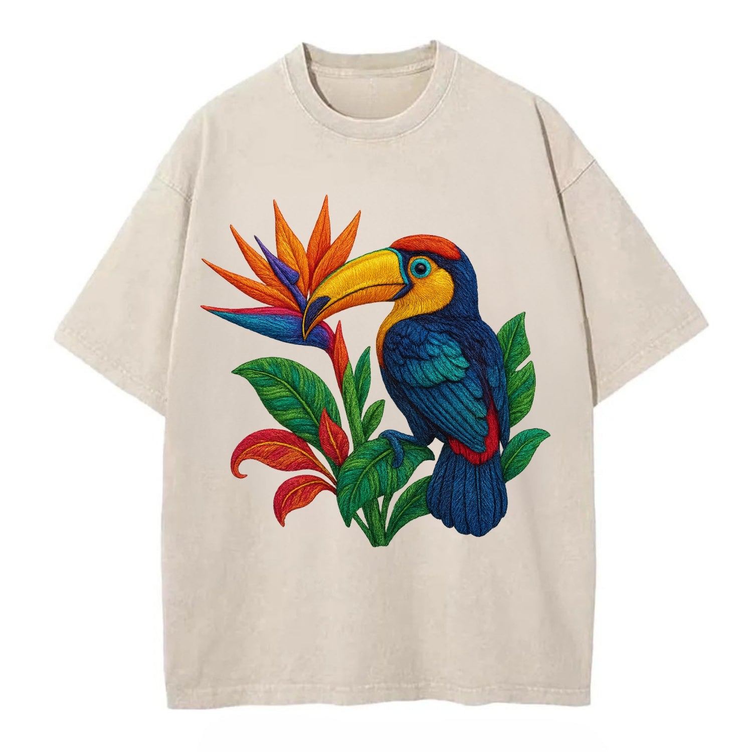 Toucan Paradise - Vintage T-shirt - Off White