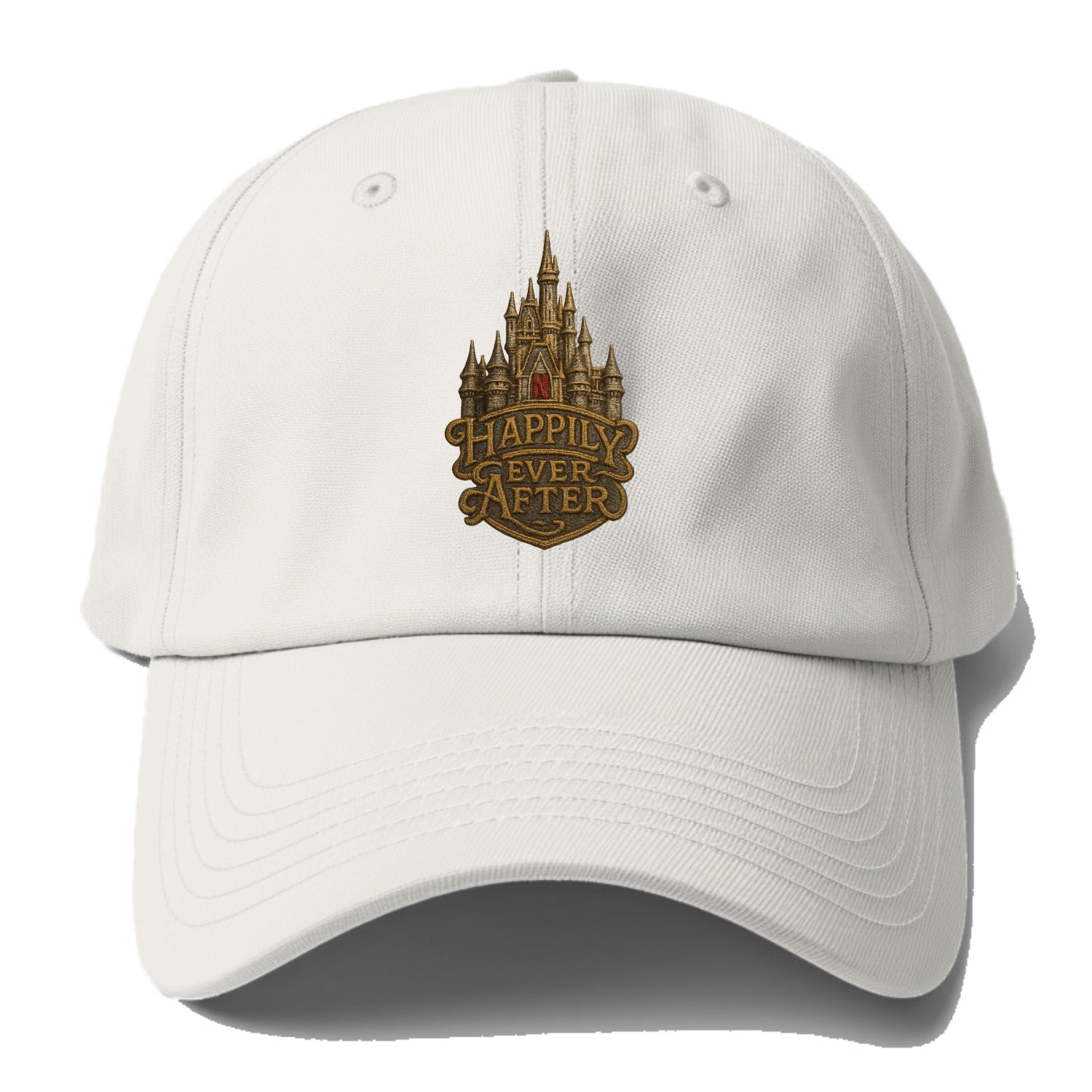 Happily Ever After  - Baseball Cap For Big Heads - Off White