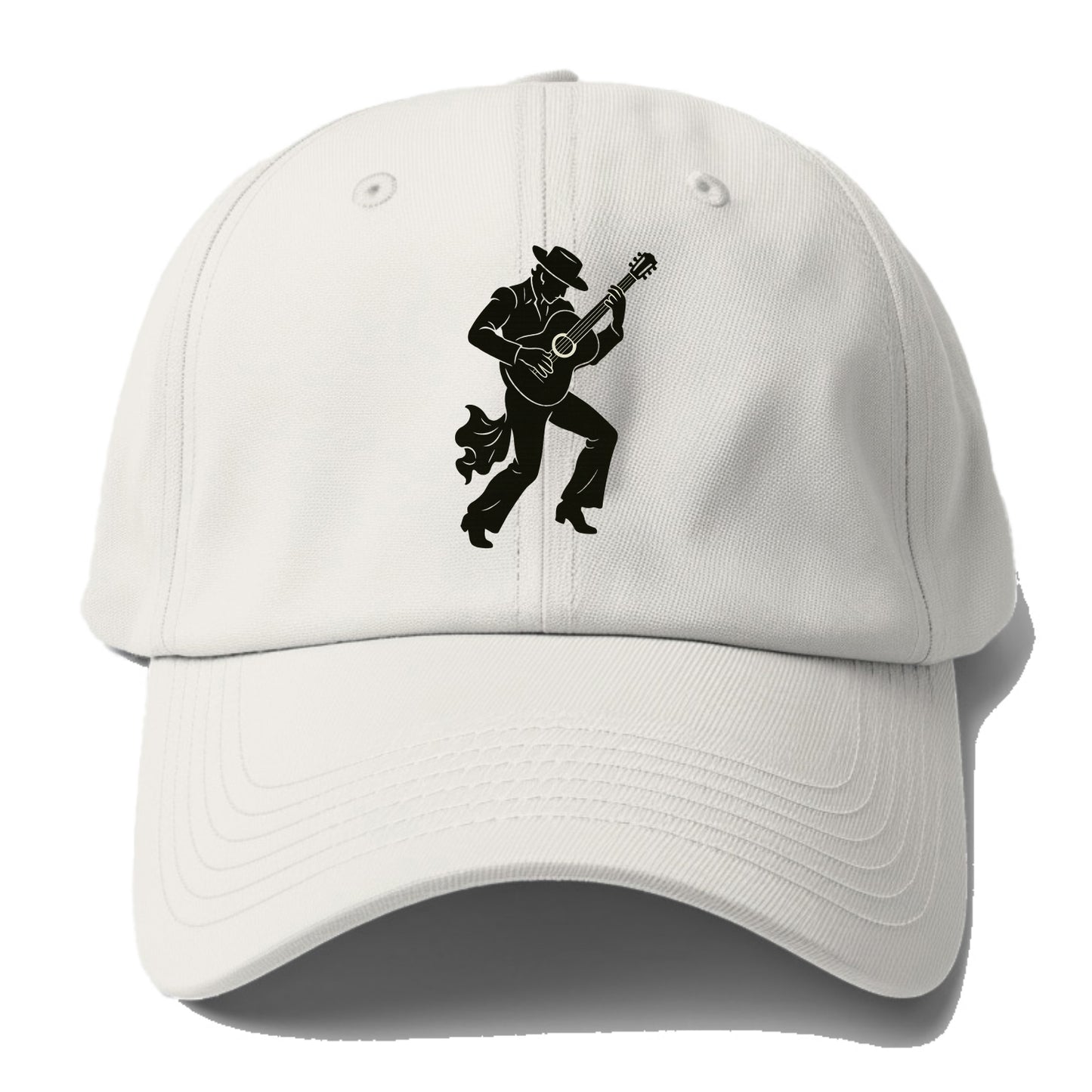 Flamenco guitarist dramatic pose - Baseball Cap - Off White