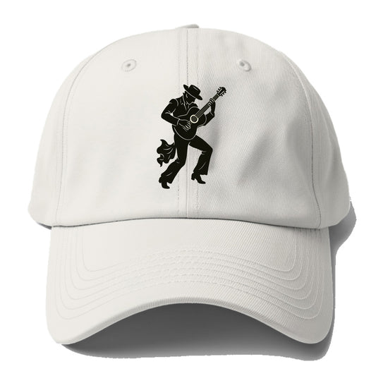 Flamenco guitarist dramatic pose - Baseball Cap - Off White