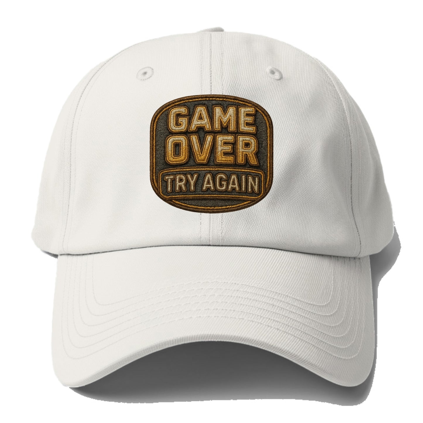 Game Over Try Again  - Baseball Cap - Off White