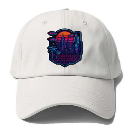 Cyberpunk City - Baseball Cap - Off White