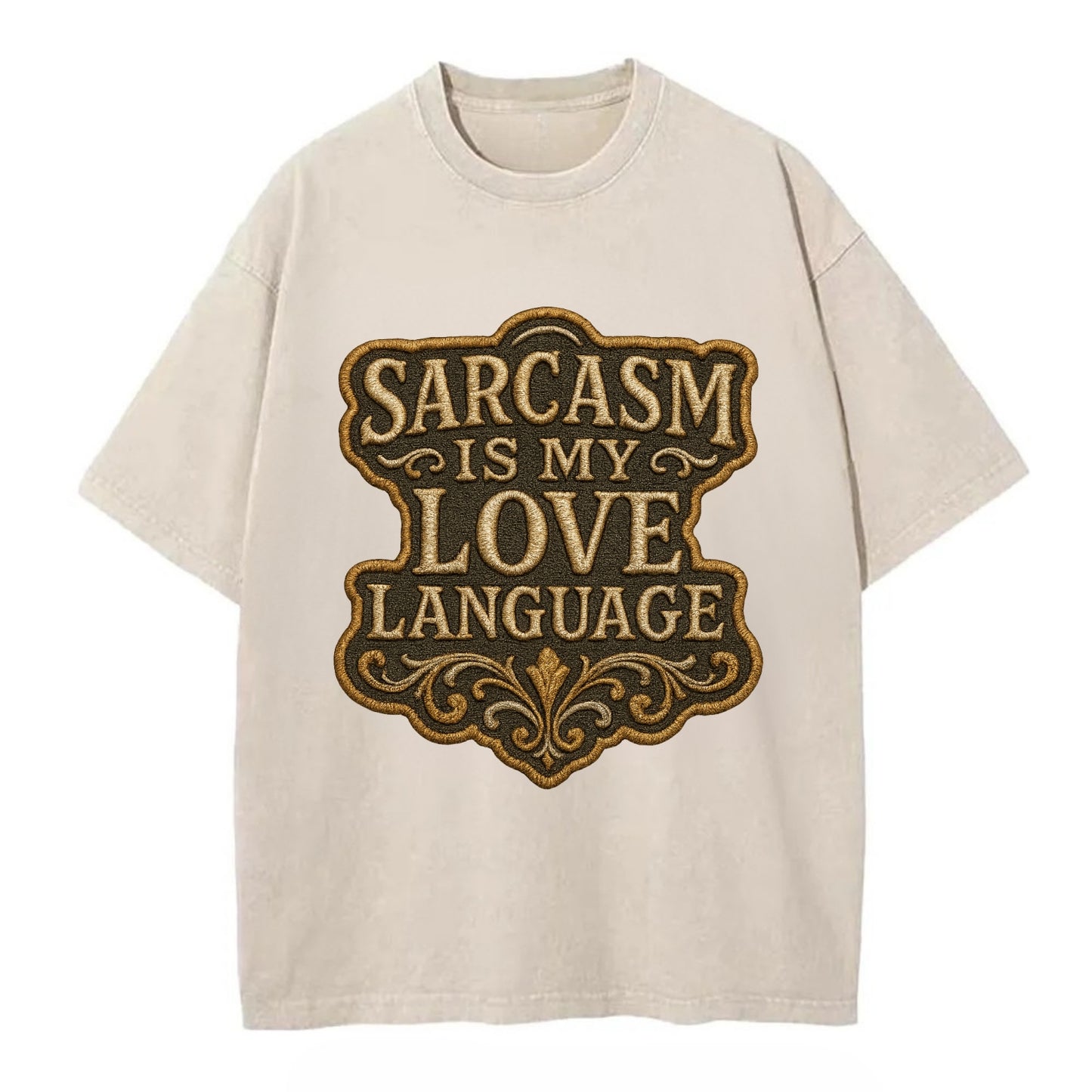 Sarcasm Is My Love Language  - Vintage T-shirt - Off White