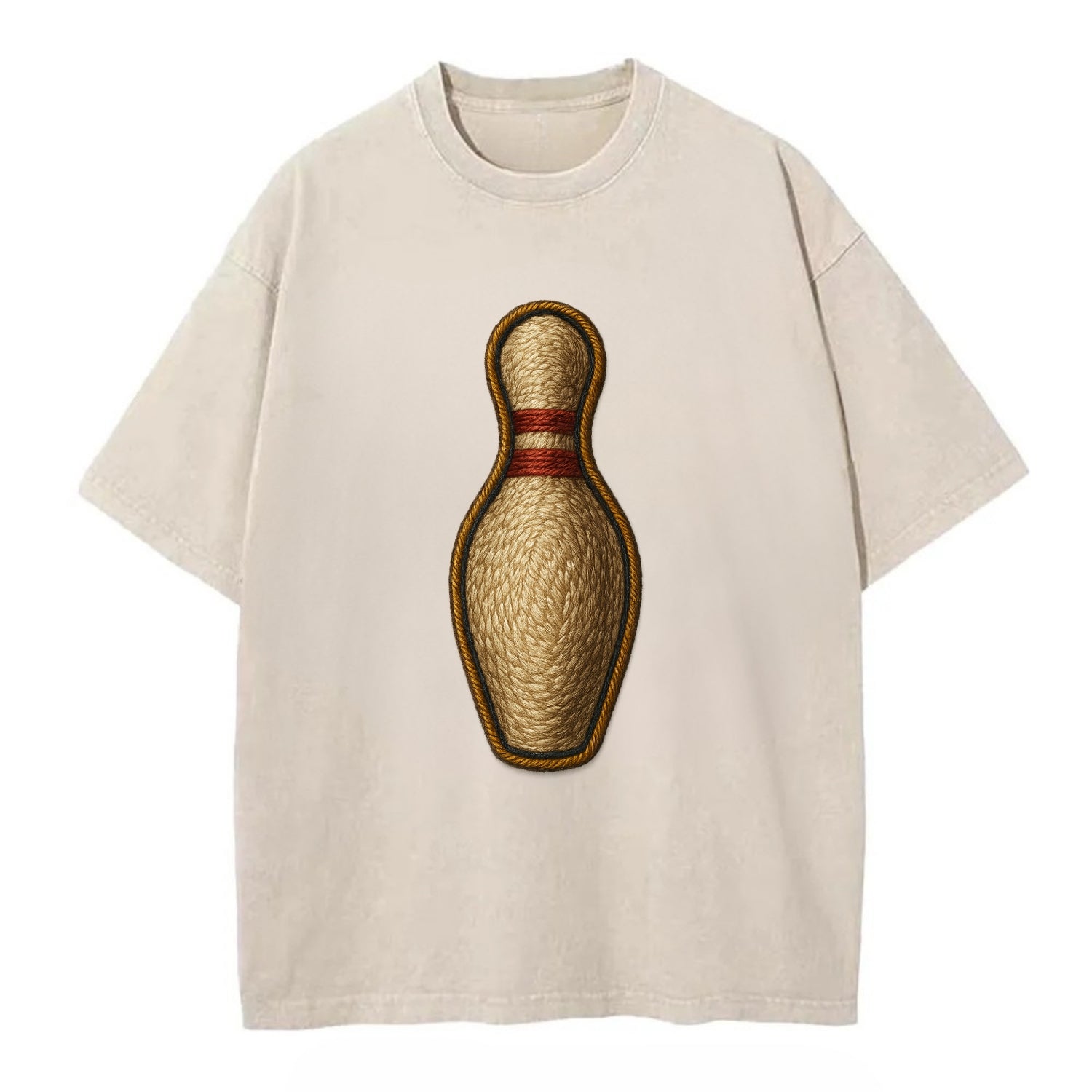 Bowling Pin  - Vintage T-shirt - Off White
