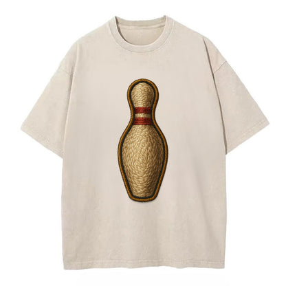 Bowling Pin  - Vintage T-shirt - Off White