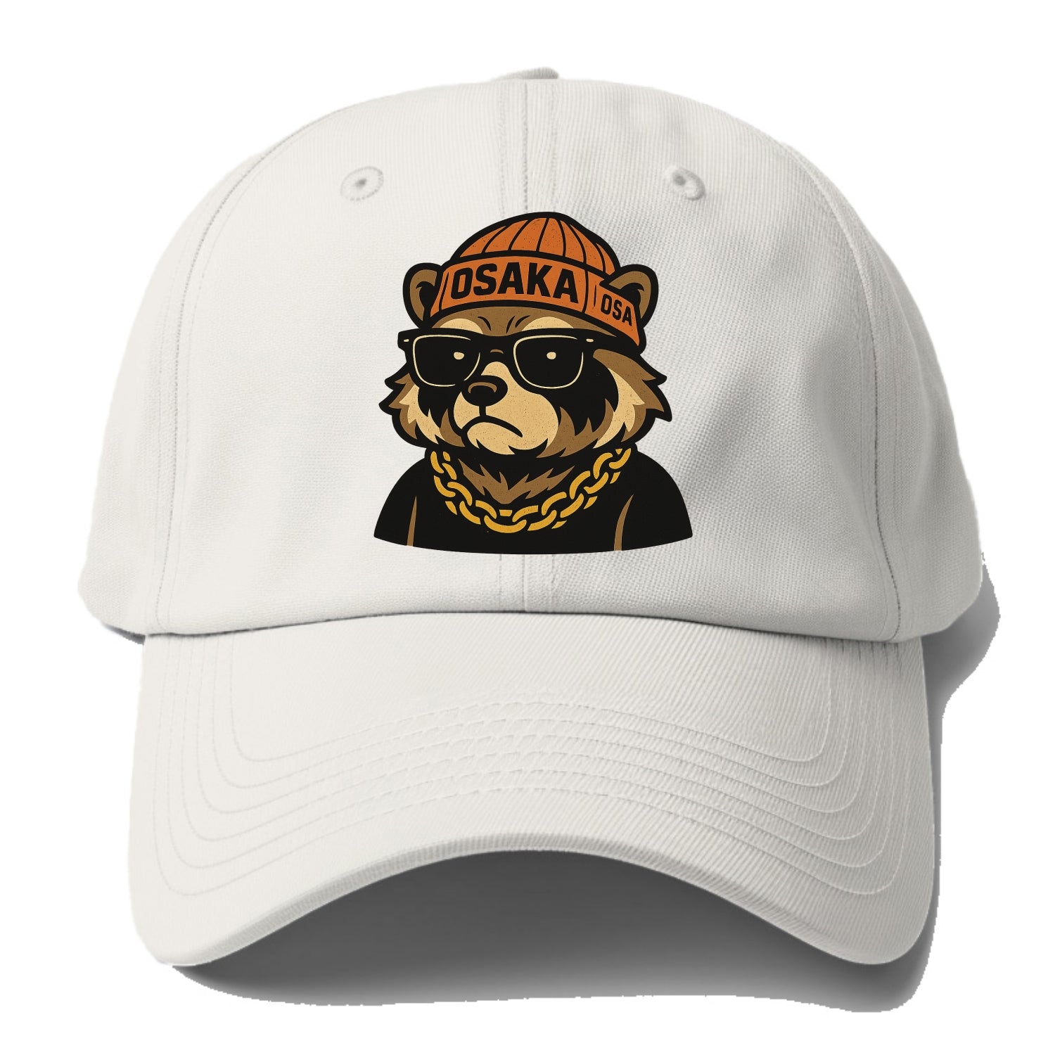 Osaka Tanuki - Baseball Cap For Big Heads - Off White