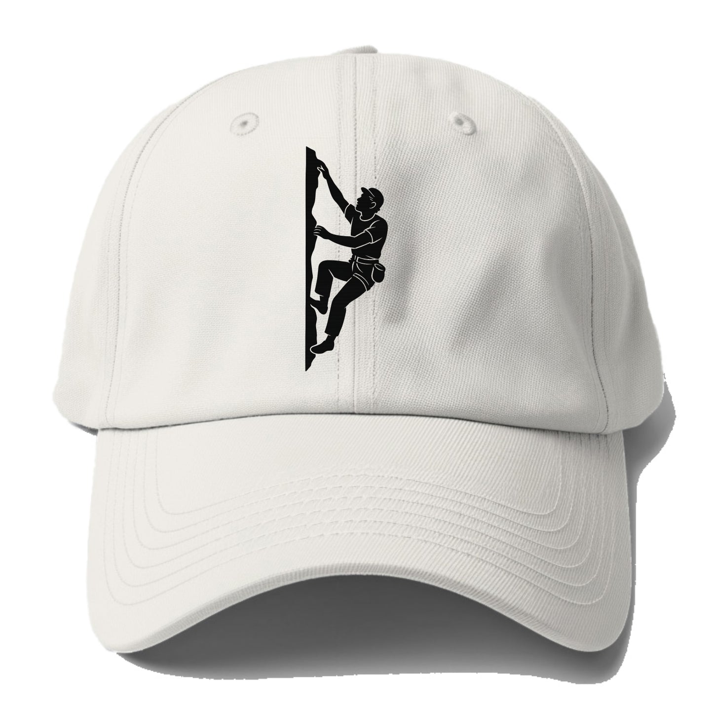 Rock climber reaching for the next hold - Baseball Cap - Off White
